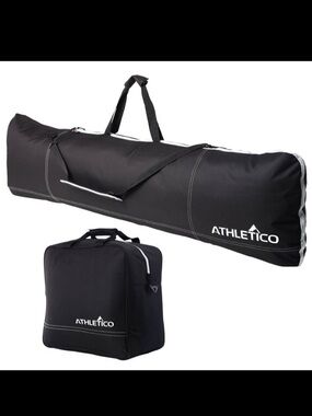 Black Ski Bag and Matching Boot Case Set